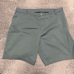 Lululemon Commission Shorts Slim Chino 9” Green Mens Size 36 M7AAAS